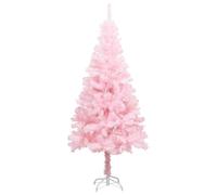 vidaXL Albero di Natale Artificiale con Supporto Rosa 120 cm PVC