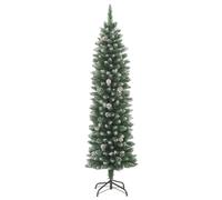 vidaXL Albero di Natale artificiale con supporto Slim 210 cm PVC
