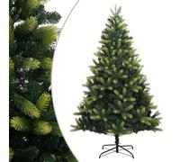 vidaXL Albero di Natale Artificiale Incernierato con Base 210 cm