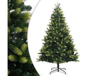 vidaXL Albero di Natale Artificiale Incernierato con Base 210 cm