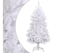 vidaXL Albero di Natale Artificiale Incernierato con Base Bianco 150cm