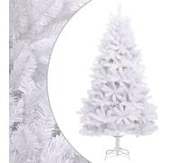 vidaXL Albero di Natale Artificiale Incernierato con Base Bianco 240cm