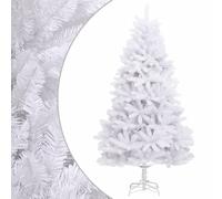 vidaXL Albero di Natale Artificiale Incernierato con Base Bianco 270cm