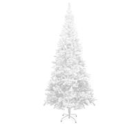 vidaXL Albero di Natale Artificiale L 240 cm Bianco