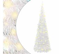vidaXL Albero di Natale Artificiale Pop-up con 100 LED Bianco 150 cm