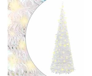 vidaXL Albero di Natale Artificiale Pop-up con 150 LED Bianco 180 cm