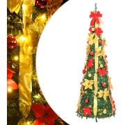 vidaXL Albero di Natale Artificiale Pop-up con 150 LED Verde 180 cm