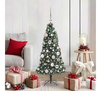 vidaXL Albero di Natale artificiale pre-illuminato con set di palle