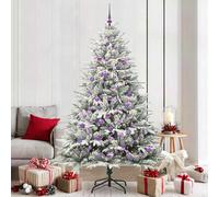 vidaXL Albero di Natale Artificiale Pre-illuminato con Set di Palline