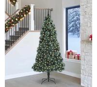 vidaXL Albero di Natale artificiale pre-illuminato con set di palline
