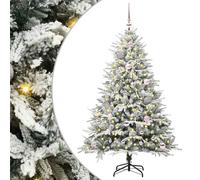 vidaXL Albero di Natale Artificiale Pre-illuminato con Set di Palline