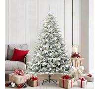 vidaXL Albero di Natale Artificiale Pre-illuminato con Set di Palline