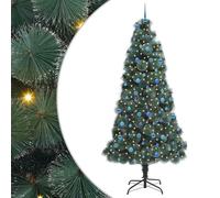 vidaXL Albero di Natale artificiale pre-illuminato con set di palline