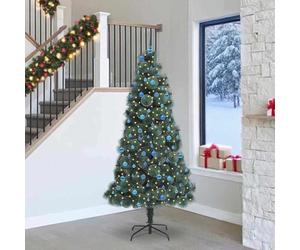 vidaXL Albero di Natale artificiale pre-illuminato con set di palline