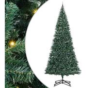 vidaXL Albero di Natale Artificiale Pre-Illuminato con Set di Palline, Decorazioni Natalizie Moderne, Albero Illuminato, Artificiale, LED, Verde per Interni, Versatile per Ogni Ambiente
