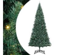 vidaXL Albero di Natale Artificiale Pre-Illuminato con Set di Palline, Decorazioni Natalizie Moderne, Albero Illuminato, Artificiale, LED, Verde per Interni, Versatile per Ogni Ambiente