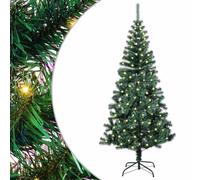 vidaXL Albero di Natale artificiale pre-illuminato per decorare la tua casa, sia all'interno che all'aperto, a forma di cono con LED USB