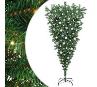 vidaXL Albero di Natale Artificiale Pre-Illuminato rovesciato con Set di Palline, Salotto, luci Decorative Moderne ad Albero, capovolte, Natale Pre-Illuminato, Decorazioni uniche per Le Feste