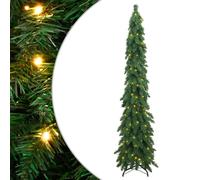 vidaXL Albero di Natale Artificiale Preilluminato con 130 LED 210 cm