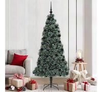 vidaXL Albero di Natale artificiale preilluminato con set di palline