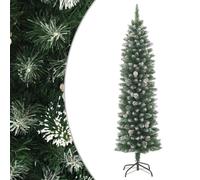 vidaXL Albero di Natale Artificiale Sottile con Base 120 cm PVC