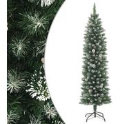 Albero di Natale Artificiale Sottile con Base 180 cm PVC