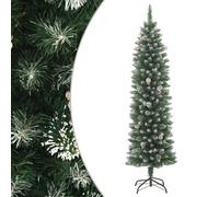 vidaXL Albero di Natale Artificiale Sottile con Base 210 cm PVC