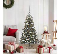 vidaXL Albero di Natale artificiale Verde 120 cm PVC