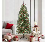 vidaXL Albero di Natale artificiale Verde 180 cm PE e PVC