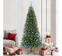 vidaXL Albero di Natale artificiale Verde 210 cm PE e PVC