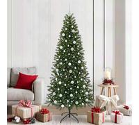 vidaXL Albero di Natale artificiale Verde 210 cm PE e PVC