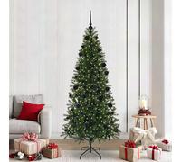 vidaXL Albero di Natale artificiale Verde 210 cm PE e PVC