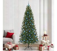 vidaXL Albero di Natale artificiale Verde 240 cm PE e PVC