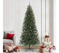 vidaXL Albero di Natale artificiale Verde 240 cm PE e PVC