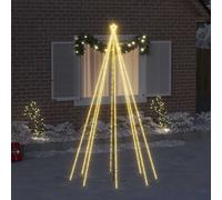 vidaXL Albero di Natale Cascata Luci LED Interni Esterni 400 LED 2,5 m