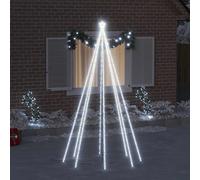 vidaXL Albero di Natale Cascata Luci LED Interni Esterni 400 LED 2,5 m
