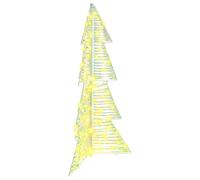 vidaXL Albero di Natale con 100 LED Bianco caldo 120 cm PET