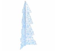 vidaXL Albero di Natale con 100 LED Bianco Freddo 120 cm Acrilico, Salotto, Decor moderno, Luci di Natale, LED decorativi, Decorazioni festive, Luce USB, Accenti per la casa
