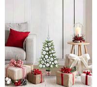 vidaXL Albero di Natale con 150 LED con supporto Verde 65 cm PE