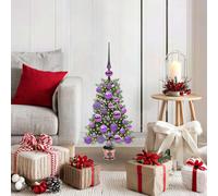 Albero di Natale con 150 LED con supporto Verde 65 cm PE