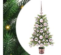 vidaXL Albero di Natale con 150 LED con supporto Verde 65 cm PE
