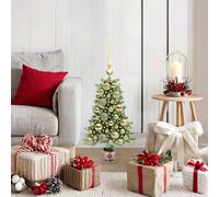 vidaXL Albero di Natale con 150 LED con supporto Verde 65 cm PE