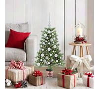 vidaXL Albero di Natale con 150 LED con supporto Verde 90 cm PE