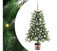 vidaXL Albero di Natale con 150 LED con supporto Verde 90 cm PE