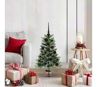 vidaXL Albero di Natale con 150 LED con supporto Verde 90 cm PE