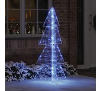 vidaXL Albero di Natale con 160 LED Blu 150 cm Acrilico