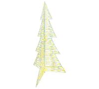 vidaXL Albero di Natale con 240 LED Bianco caldo 180 cm PET