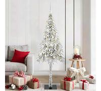 vidaXL Albero di Natale con 300 LED Bianco 180 cm PE e Acciaio