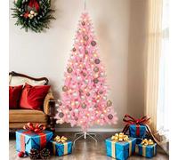 vidaXL Albero di Natale Artificiale Rosa 180cm in PVC con Luci LED Usb, 8 modalità. Ottimo per decorare sia dentro che fuori. Richiede assemblaggio e ti serve un cacciavite.
