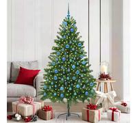 vidaXL Albero di Natale con 300 LED con supporto Verde 180 cm PE